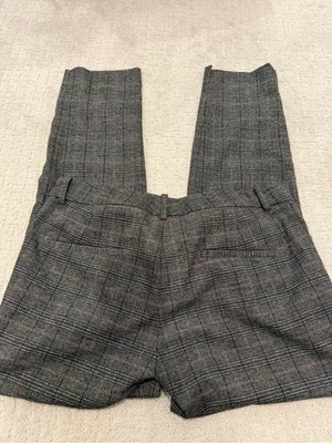 Zara Plaid Chino Fit Slacks - Size 6 thumbnail 2