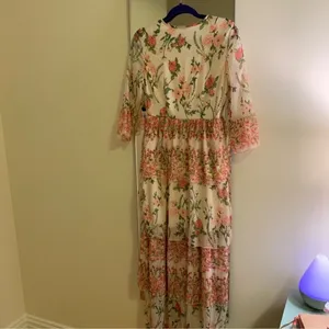 Vero‎ Moda Floral Ruffle Tiered Maxi Dress C27 thumbnail 6