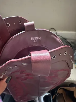 Ella Langley burgundy cowgirl boots thumbnail 6