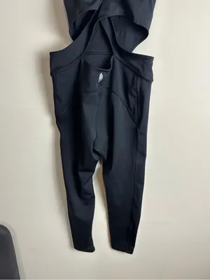 FP Movement Free People Back It Up Jumpsuit Black Cutout Criss Cross Size S/P thumbnail 5