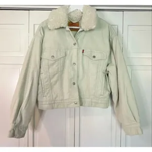 Levi’s mint corduroy Sherpa bomber jacket smwll thumbnail 4