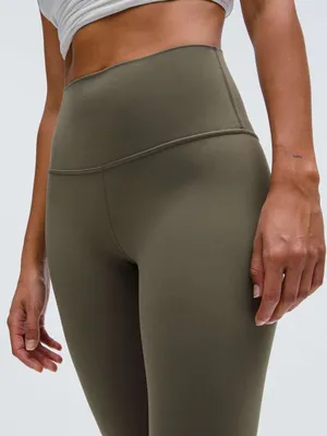 Lululemon Align High Rise Army Green Leggings yoga Pilates activewear gym size 4 thumbnail 4