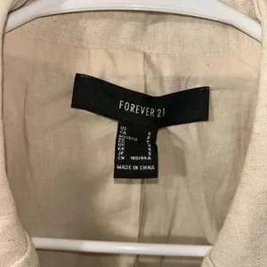 Forever 21 Beige Cropped Blazer(Size Small) thumbnail 8