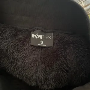 POPFLEX Black Sherpa fleece teddy Shorts lounge size Small thumbnail 4