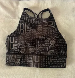 Lululemon Sport Bra Black/Grey Size 6 thumbnail 1