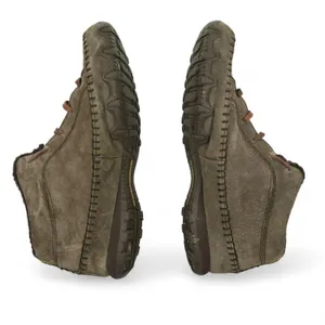 Skechers Shoes Womens 10‎ Relaxed Fit Brown Leather Faux Fur Bikers Totem Pole thumbnail 8