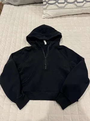 Lululemon Scuba Oversized 1/2 Zip Hoodie Black thumbnail 2