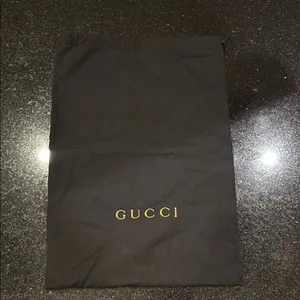 Gucci Black and Gold Embroidered Dust Bag thumbnail 1