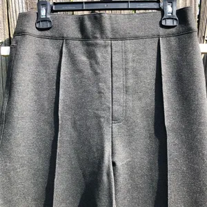SPANX Gray Pull on Perfect Flare Pants Stitched front crease size Large thumbnail 3