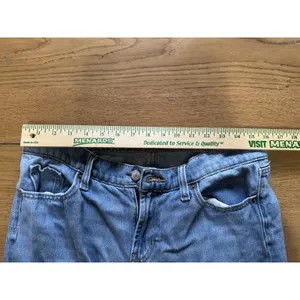 Old Navy Women‎ Size 10 Petite Mid Rise Baggy Wide Leg Denim Jeans Hippie Boho thumbnail 3