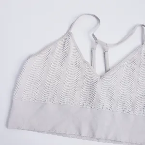 Anthropologie Textured Racerback Sports Bra thumbnail 3