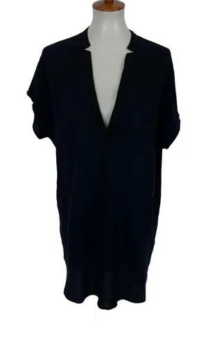 ASTR Dress Medium Sleeveless Navy V Neck Formal Cocktail Evening Party thumbnail 1