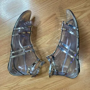 Tory Burch Women's Capri Gladiator Metallic Silver Sandals Size 9M thumbnail 5