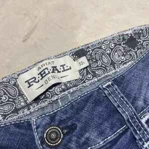 Ariat REAL High Rise Boot Jeans Women's SZ 32S 32x32 Wash Blue Stretch *Mark thumbnail 2