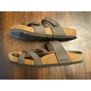 Birkenstock women's mayari birko-flor sandals brown size 38/ 8 thumbnail 5