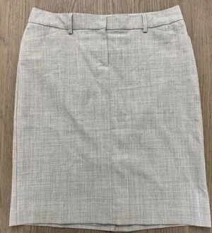 Express Design Studio, Gray Editor Skirt, Size 8 thumbnail 1