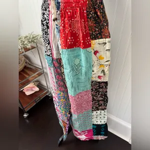 Kathmandu Imports NWT Kantha Patchwork Wide Leg Drawstring Pants ~ One Size Fits Most thumbnail 6