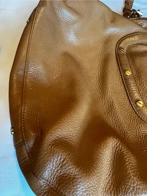Tory Burch Brown Leather Shoulder Bag with Gold Logo thumbnail 6