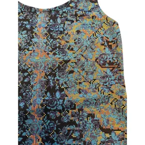 Free People Tapestry Digital Damsel Bodycon Mini Dress Women’s Size S Neon Glow thumbnail 4