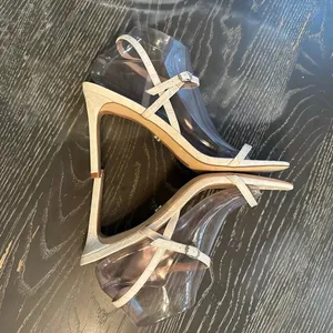 Sam Edelman white strappy sandals 4” heels size 10 NWT thumbnail 4