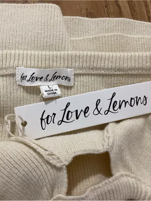 For Love & Lemons Mona Mini Dress Size Large NWT thumbnail 6