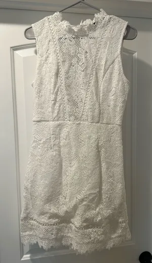 Lulus Lace White Dress thumbnail 1