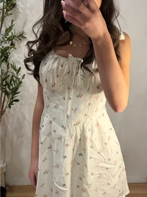 Le Lis Cream Floral Corset-Style Mini Dress thumbnail 2