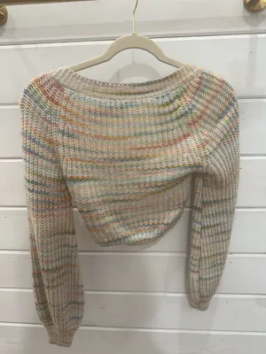 Blue Blush Cropped Sweater thumbnail 4
