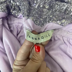 Anthropologie Ranna Gill lavender Sequin Jumpsuit‎ size medium NWT thumbnail 5