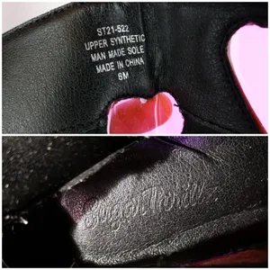 Dolls Kill Sugar Thrillz Heart Platform Boots Womens 6 Black Pink Y2K Cyber Rave thumbnail 8
