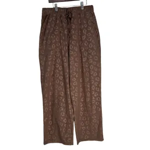 Comfort Code by Cuddl Duds Brown Leopard Embossed Lounge Pants XS‎ CLBREM thumbnail 8