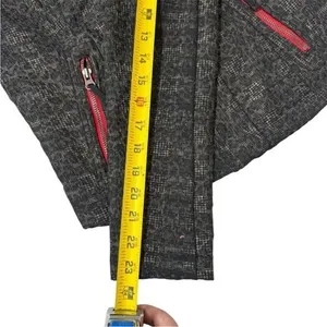 We The Free Moto Jacket‎ Leopard Print Red Trim Pockets Full Zip Size 2 thumbnail 8