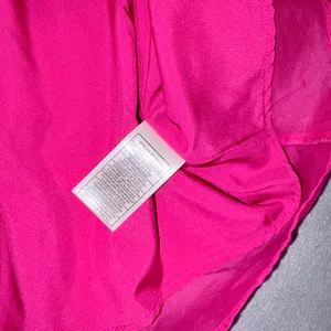 Steve Madden Pink Smocked Mini Dress BP208134 Cotton Babydoll Pockets NWT L thumbnail 4
