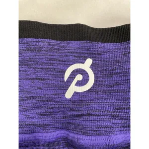 Peloton women’s seamless purple/black bike shorts size Medium Athletic Biker thumbnail 7