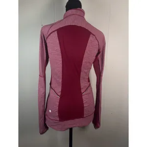 Lululemon 1/4 Zip Top Womans Size 6 Bumble Berry Run for Gold Pullover Yoga thumbnail 3