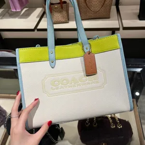 COACH Field Tote 30 In Colorblock With Coach Badge C0777 thumbnail 4
