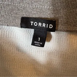 Torrid Charcoal Gray‎ Knit Midi Skirt Size 1 thumbnail 5