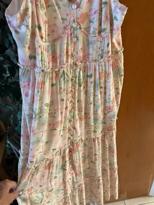 Beautiful Maxi Summer Dress in Pink and Cream! thumbnail 5