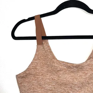 Aerie Offline The Hugger Recharge Least Support Unlined Brown Sports Bra thumbnail 3