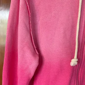 American Eagle Pink Ombre Zip-Up Hoodie Size Large thumbnail 2