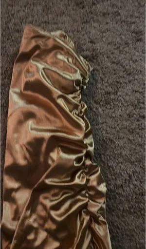 Gold ruffled skirt thumbnail 3