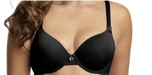 Paramour by Felina 255455 Gorgeous Memory Foam Bra Women's 36DD Black thumbnail 1