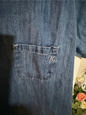 Mavi Indigo Short Sleeve Denim Shift Dress thumbnail 4