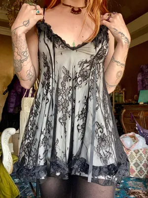 Lace Lolita Mini Dress Unique Small thumbnail 2