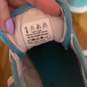 Vans Turquoise Blue Canvas Low-Top Sneakers thumbnail 2