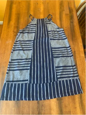 Old Navy Dress Large Blue Sleeveless thumbnail 7