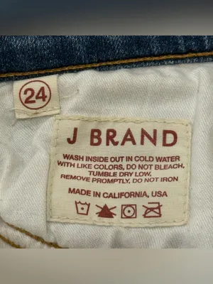 Vintage J Brand Low Rise Flare Jeans 24 Icicle Blue Y2K Minimal Retro 2000s thumbnail 11