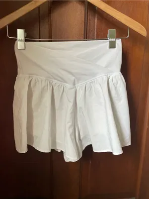 offline by aerie women's small light gray athletic shorts thumbnail 2