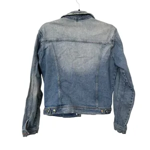 ZARA Z1975‎ Faded Distressed Denim Jacket Large thumbnail 3