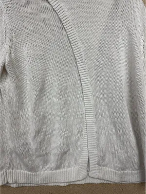 (RFB3) Banana Republic Womens XL Cream Open Back Sweater Crossover Knit Pullover thumbnail 9